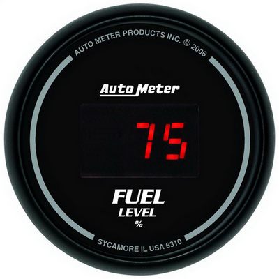 Auto Meter Sport-Comp Digital Programmable Fuel Level Gauge - 6310